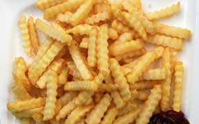 Stor bakke pommes 
                      frites